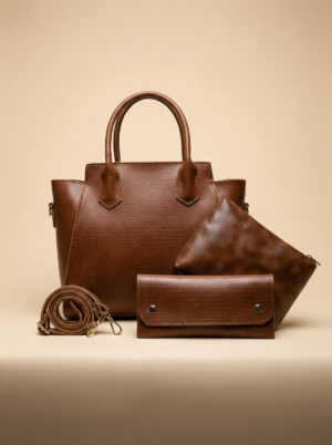 Structured Box Tote – Tangerine