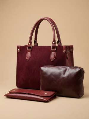 Hobo Handbag – Maroon